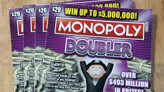 $80 gamble on the Florida lottery $20 Monopoly doubler