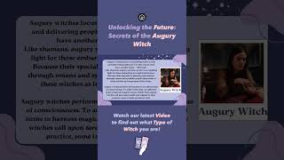 Unlocking the Future: Secrets of the Augury Witch 💜