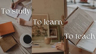 How to use "to study", "to learn", and " to teach" in Arabic (past tense and command verb)