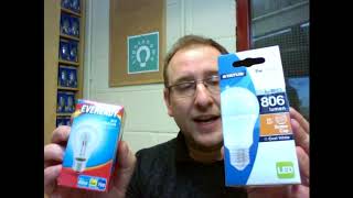 How bright an LED bulb can I use in my light?