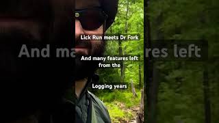 Lick Run meets Doctor Fork for history and meteors #nature #explore #hiking #naturalhistory