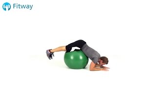 How To Do: Stability Ball Hyperextension - Legs Up | Back Workout Exercise