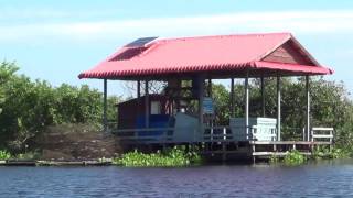 Boat Experiences at Floating Village Prek Toal TOnle Sap Lake In Cambodia