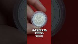 2€ Dedicata alla guerra in ucraina Lettonia 2023 moneta due euro solidarietà #collectible