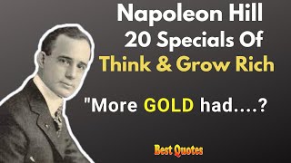 Think and Grow Rich|Napoleon Hill's 20 Quotes With Explanation