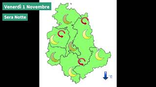 Il tempo previsto per domani Venerdì 1 Novembre 2024