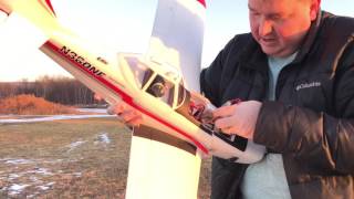 E-Flite Pawnee Brave Night Flyer Review, Maiden, and First Bad Crash of the New Year!