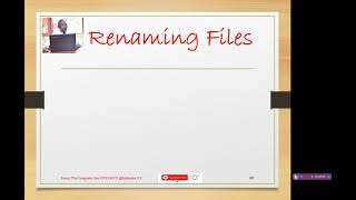 NC Senior One Lesson 42 Selecting, copying, pasting, moving files, renaming, deleting, recycle bin