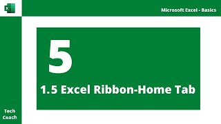 Excel Ribbon Basics | Excel Home Ribbon | Ribbon in Excel | Excel Basics