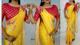 Daily Wear Simple saree drape this way looks more Elegant/Biggners saree draping tips/simple saree