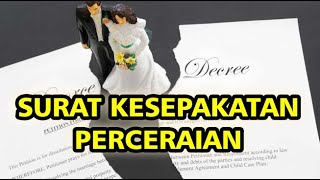 SURAT KESEPAKATAN CERAI