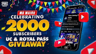 Celebrating 2000 Subscribers | GIVEAWAYS | MG MAIRU