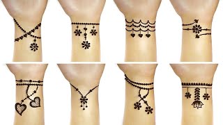 Latest bracelet mehndi design for Eid| Eid mehndi design| simple heart bracelet mehandi design|