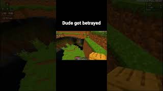 Did I just witness betrayal? #minecraft #minecraftshorts #gaming #youtubeshorts