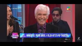 Dany Martin festejando su Premio Gardel en "Noche al Dente". America TV. 30-5-2024.  Parte 1.