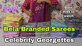 Branded Georgette Sarees💕Bela Brand💕Digital Printed Sarees💕#onlineshopping#partywear #newstock ##