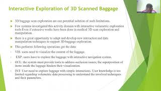 Image and Speech Processing TECH TALK | Interactive Exploration of 3D Scanned Baggage