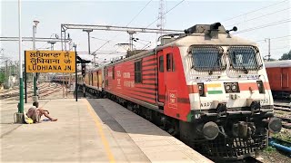 (02407) KARMABHOOMI SF EXPRESS SPECIAL (New Jalpaiguri - Amritsar) Arriving At Ludhiana Junction.!