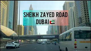 Sheikh Zayed Road Road 🫣| Dubai 🇦🇪 #short #driving