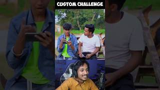 1 v 1 Custom Challenge 🤣🤣 #shorts Amit FF Comedy l Swasti Reacts