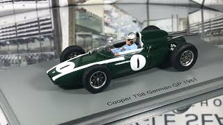 Spark 1/43 Jack Brabham Cooper T58 Climax FWMV 1.5 V8 #1 ‘Cooper Car Company’ German GP 1961