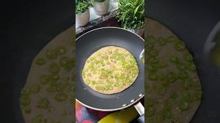 Viral Green polka dot paratha #shorts