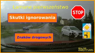 Łamane pierwszeństwo - skutki ignorowania znaków