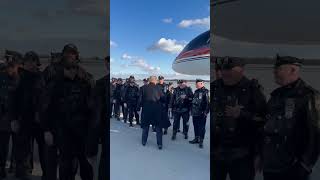 Donald Trump greets Philadelphia area Law Enforcement.  #shortvideo #shorts #short #youtubeshorts