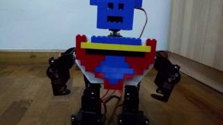 Arduino Walking Biped Robot 9DOF with Bluetooth Transceiver