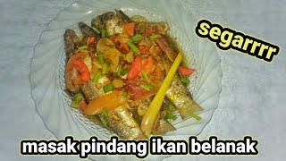 masak pindang ikan belanak