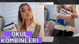 OKULA BENİMLE HAZIRLANIN | KOMBİN & SAÇ & MAKYAJ👗👠