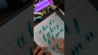 How to write easy cursive Alphabet_#art#english#calligraphy#cursive#calligraphyart#shorts#study_