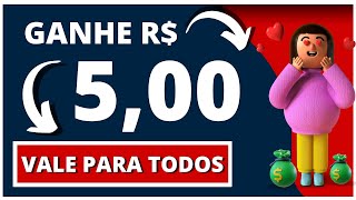 🔥GANHE R$ 5,00 AGORA MESMO!!! COM ESSA NOVA PROMOÇÃO - GANHE DINEHIRO!!