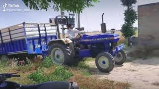 Farmtrac 60 with trolley