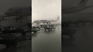 Peshawar International Airport Beautiful Rain in weather Air Blue in PIA Airline view, #Peshawar