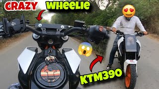 How To Do KTM Duke390 Wheelie And Stunt  Practice 😍 Kawa h2r