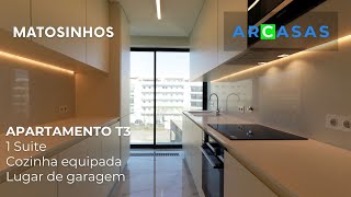 Apartamento T3 em Matosinhos com lugar de garagem e varandas