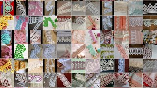 Kolay Tığişi Uç Kenar Dantel Modelleri2/Easy Crochet edge lace samples/Beyaz iş Runner