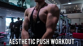 Aesthetic Push Workout | Natural Bodybuilding | Praying Mantas