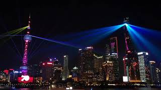 Amazing Shanghai skyline at night