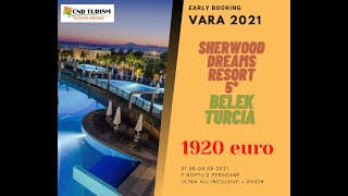 SHERWOOD DREAMS RESORT - Charter Avion Turcia 2021