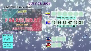 PCSO 9:00 PM DRAW - JULY 28, 2024 LOTTO RESULTS