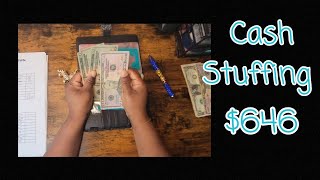 CASH ENVELOPE STUFFING | $646 | OCTOBER PAYCHECK 1