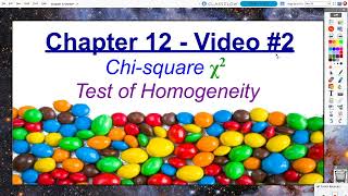 AP Statistics: Chapter 12, Video #2 - Chi-Square Test of Homogeneity