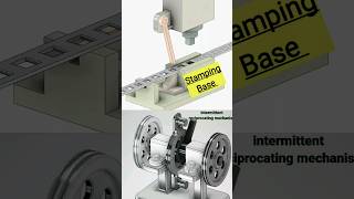 Intermittent reciprocating mechanisms and auto metal scraping #Short #3d #animation #solidworks