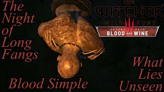 The Witcher 3 Blood & Wine Movie | Edited No Commentary 56 - Long Fangs - Blood Simple - Lies Unseen