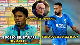 🚨URGENTE! OLHA O QUE O ENDRICK DISSE SOBRE O NEYMAR. JORNALISTA ENALTECE O ENDRICK ANTES DO JOGO.