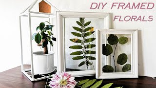 DIY Pressed Florals in Glass Frame