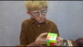 Pasni Talented Boy "Aslam Imtiaz Aslam" Solved Rubic's Cube in 43 Seconds