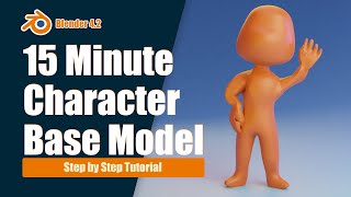 15 Minute Character Model with the Mirror Modifier! | Blender 4.2